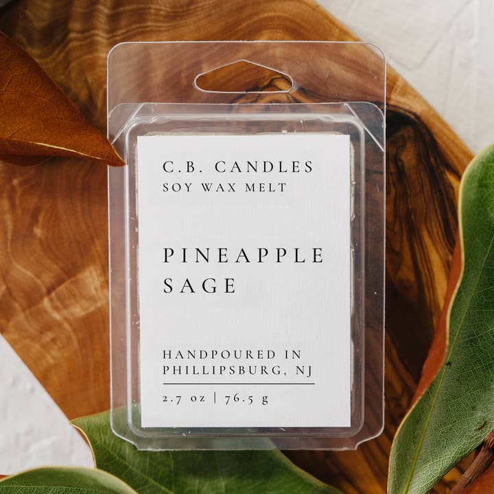 Cire fondue à la sauge d'ananas pour la vente par C.B. Candles