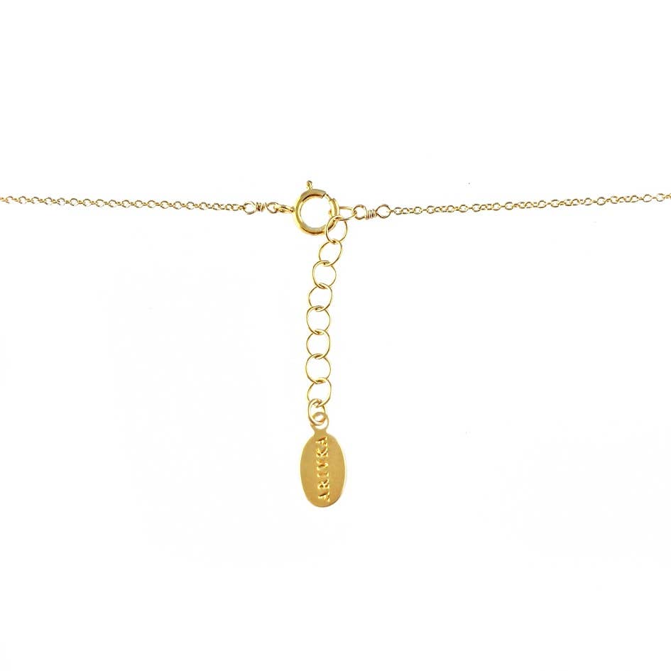 Arivka Jewelry - Wholesale Dangle Earrings - Sea Opal Round Necklace In Gold1