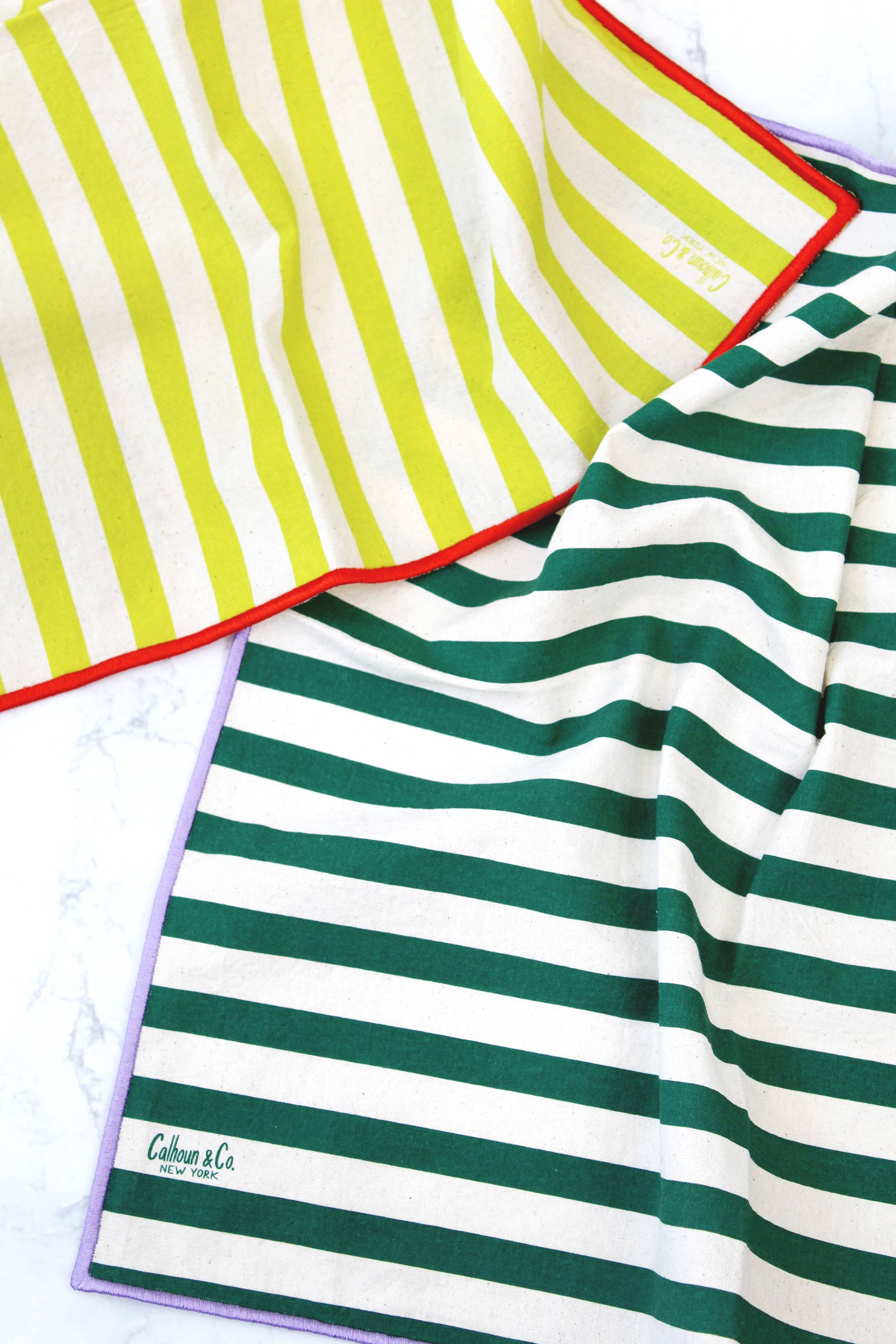 Calhoun & Co. - Wholesale Tea Towel - Striped Colorful Cloth Napkin Sets3