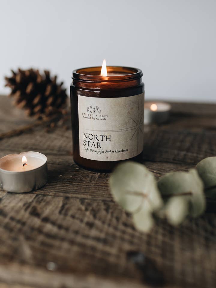 North Star Soy Candle for wholesale by Embers & Roots