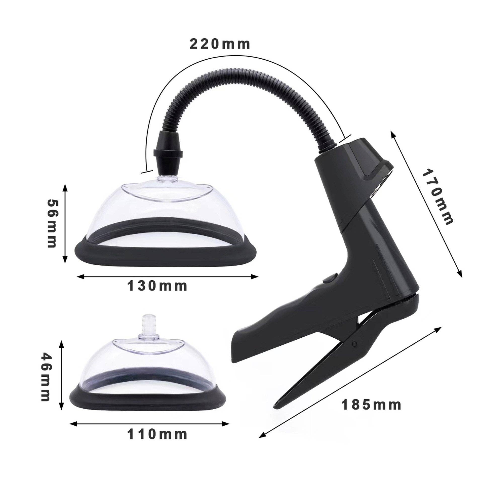 Kinky Pleasure – wholesale Sexleksaker – Bossoftoys 60-00055 - Penispump med digital display1