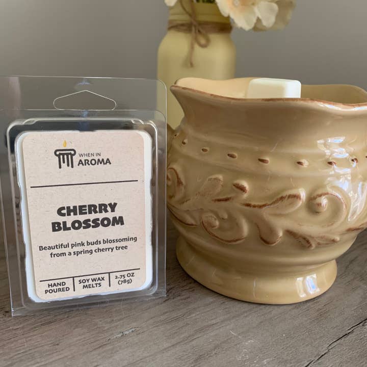 Cherry Blossom Soy Wax Melt for wholesale by When In Aroma Candle Company