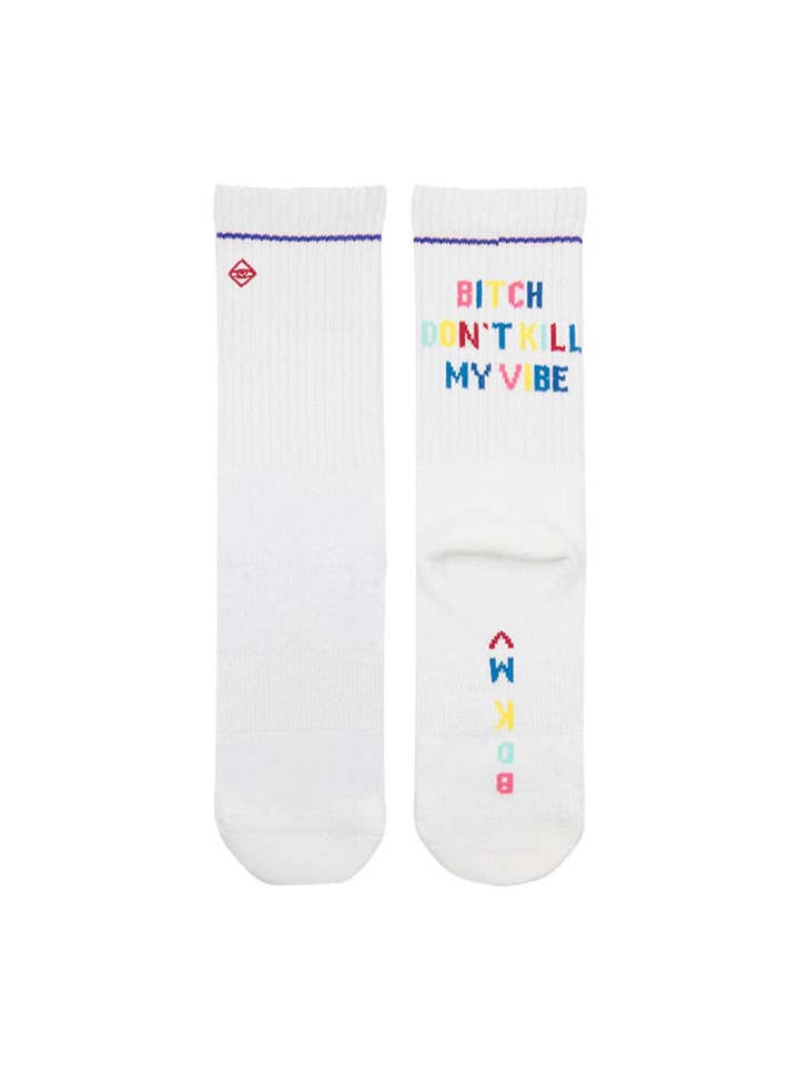 J.Clay - Wholesale Socks - Unisex - Bitch Don't Kill My Vibe - Tennis Socks 2