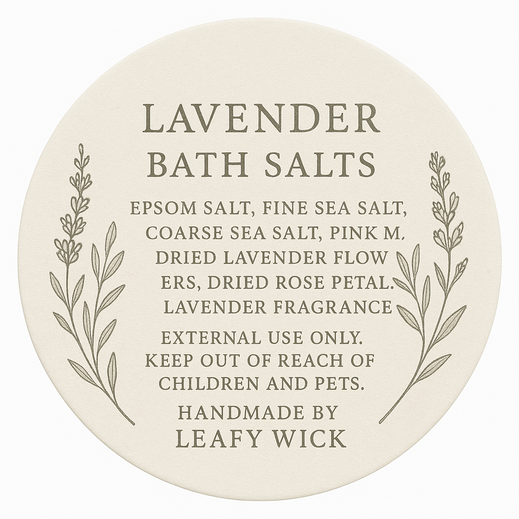Leafy-Wick - Wholesale Bath Salts - Lavender Bath Salts2