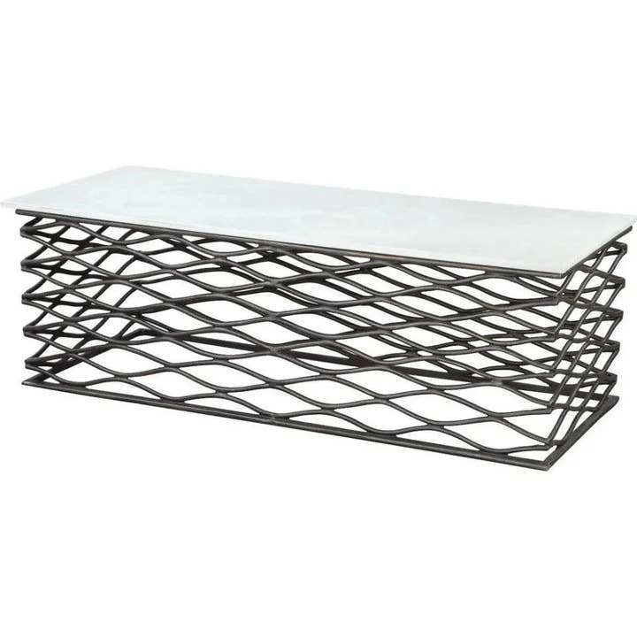 LOOMLAN - Wholesale Coffee Table - Duchess Coffee Table White & Antique Black4