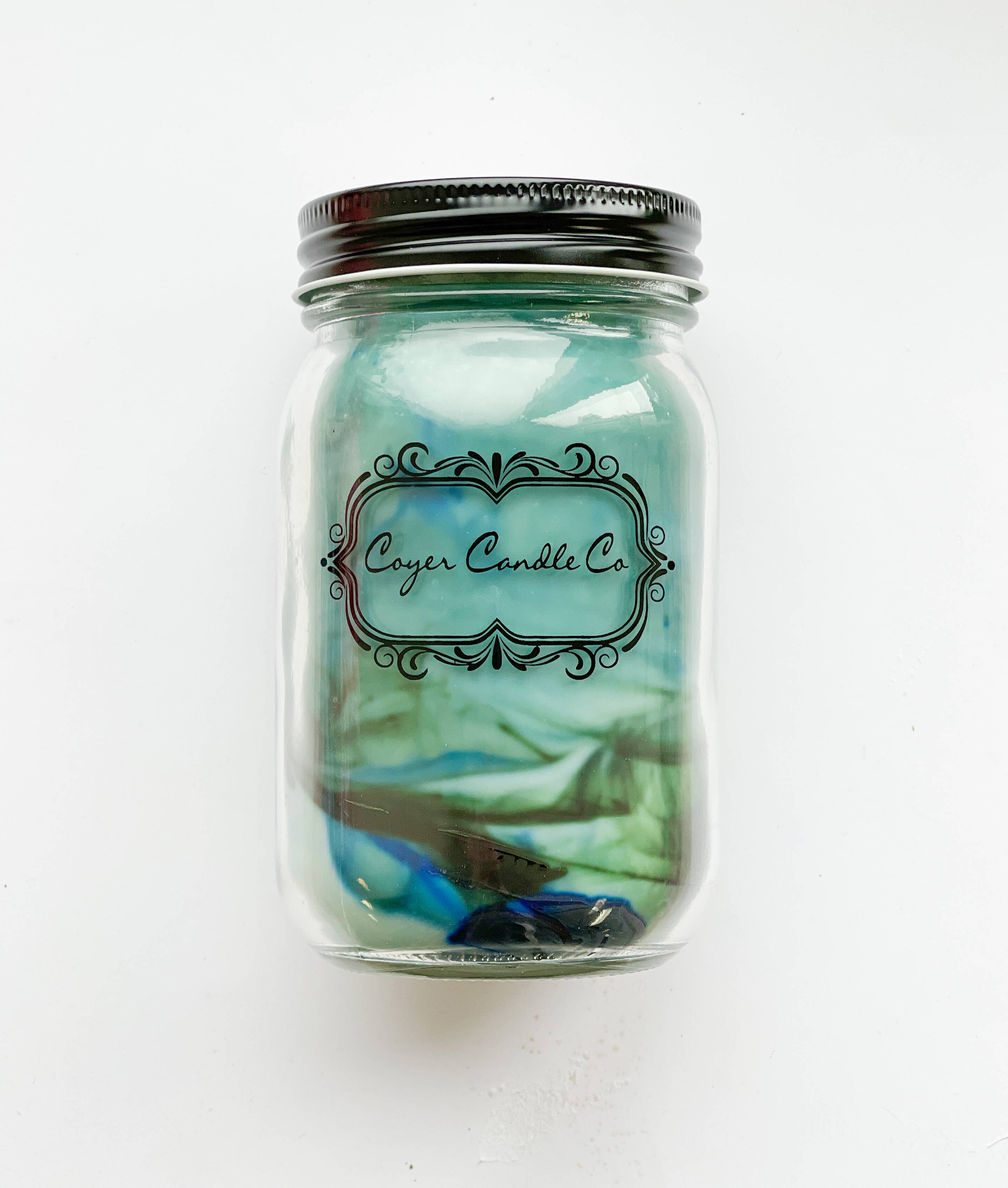 Coyer Candle Co. - Wholesale Jar/Filled Candle - 16 oz Pint Mason Jar Candles - *NEW* Winter Scents!  1
