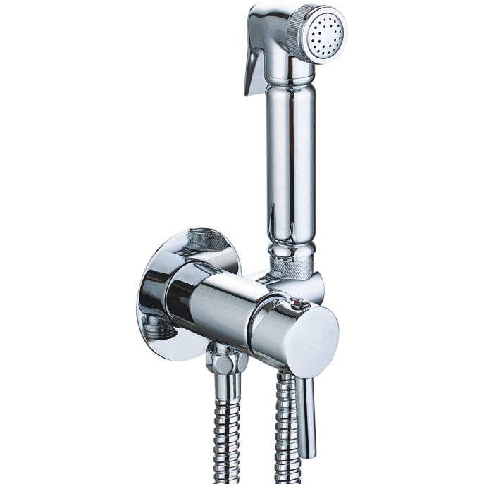 Stilform Handels GmbH - Wholesale Bathroom Accessory Set - Design toilet/bidet hand shower complete set with mini flush-mounted mixer