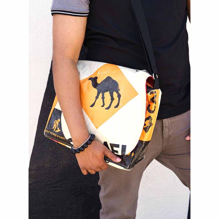 Malia Designs - Wholesale Messenger Bag - Unisex - Camel Messenger Bag - Eco-Friendly and Fair Trade