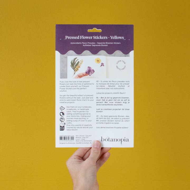 Botanopia USA - gifts , decor and cards for plant lovers - Wholesale Sticker - Pressed Flowers Sticker Sheet7