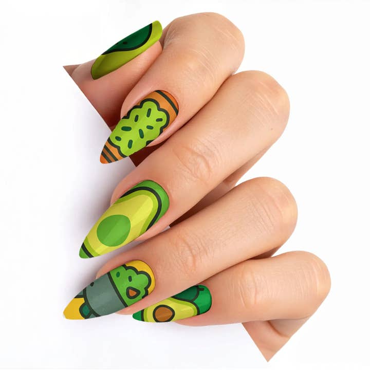 FYNE BODY - Wholesale Press-on/fake nails - AvoChic Sunshine Avocado Press-On Nails54