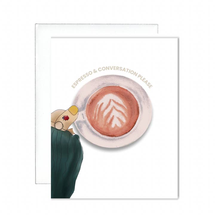 Patricia's Stationery + Designs - Wholesale Everyday Greeting Card - Coffee & Conversation Greeting Card