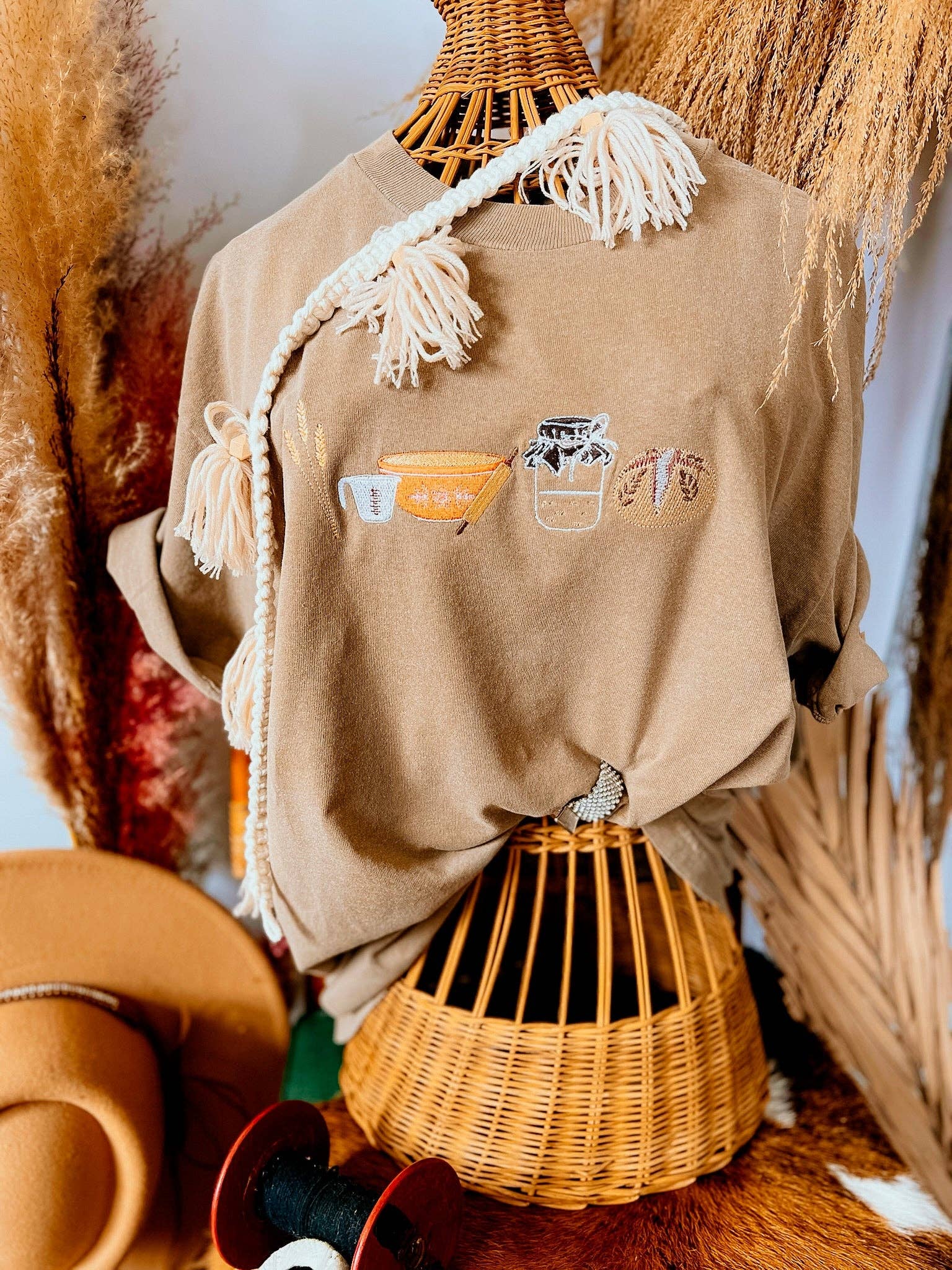 The White Stitch - Wholesale T-Shirt - Women's - Sour Dough Starter Kit  | Handmade Tee1