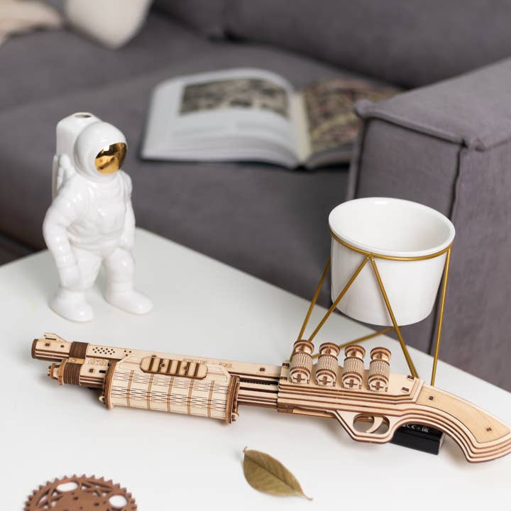 Hands Craft - Wholesale Puzzle - Kids - DIY 3D Puzzle Terminator M870 Rubber Band Gun13