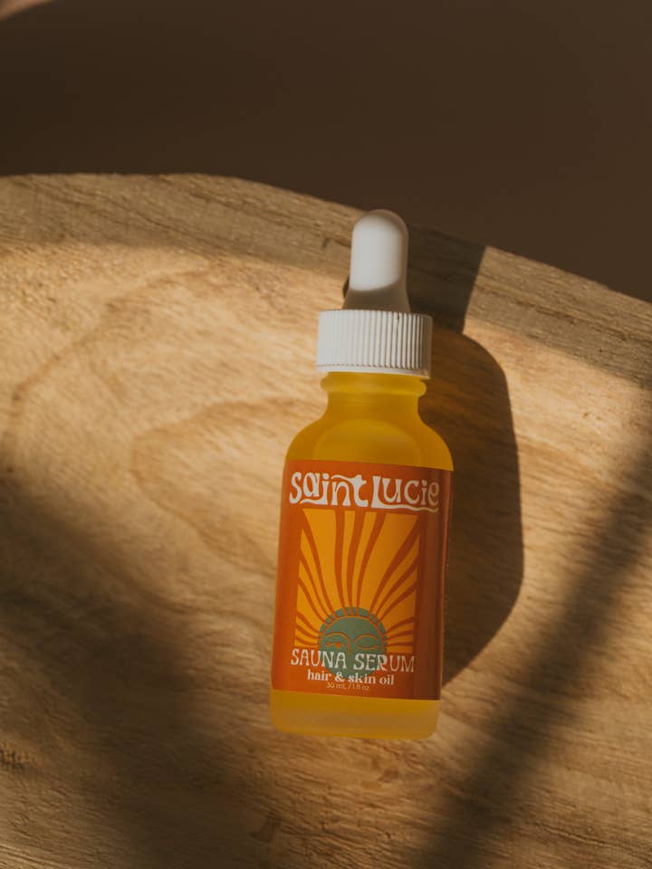 Sauna Serum - Hair & Skin Oil for wholesale by Saint Lucie | Botanical Sauna Rituals