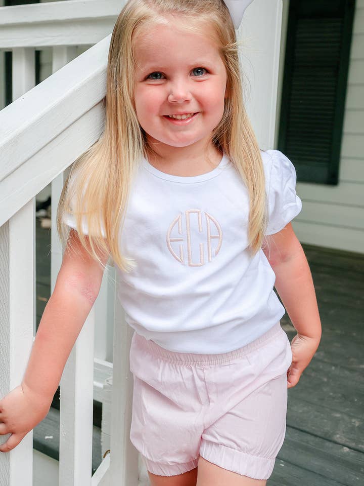 Carson Elizabeth Kids - Wholesale Shorts - Baby - Light Pink Bubble Bloomers1