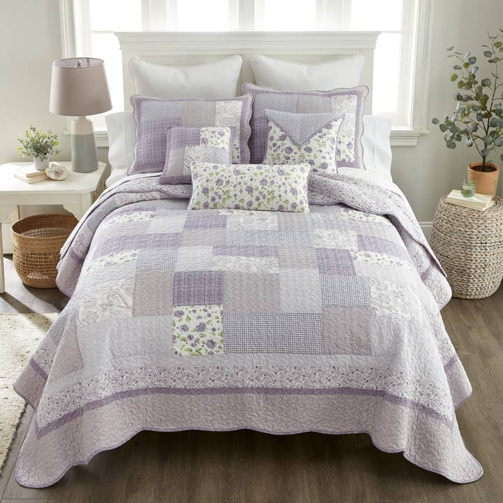 Collezione Trapunte in Cotone Rosa Lavanda Donna Sharp per la vendita all'ingrosso da parte di American Heritage Textiles