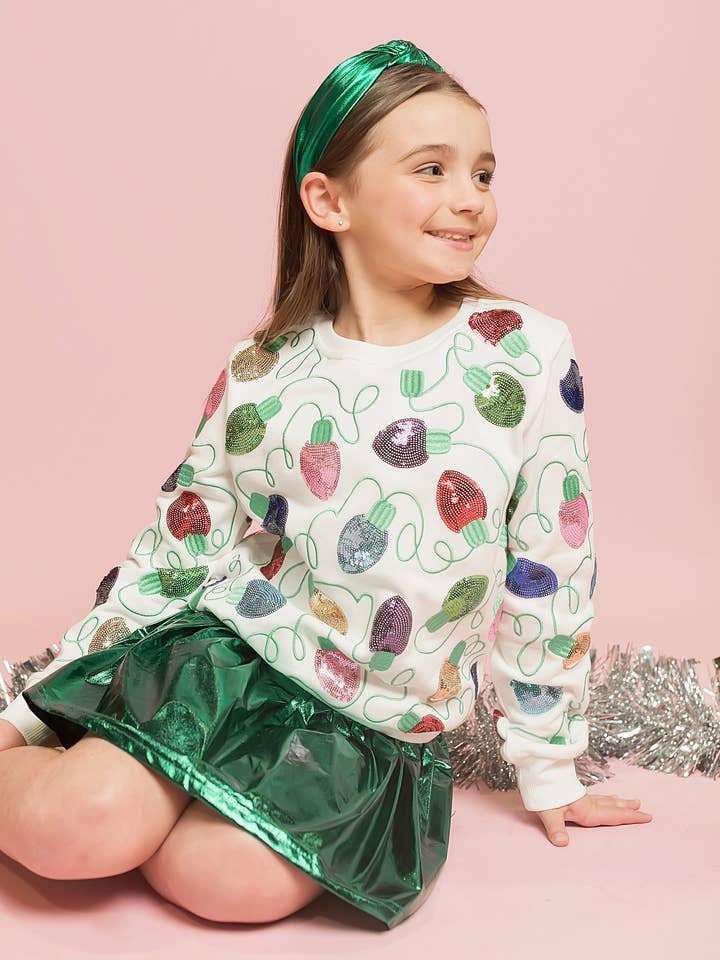 Christmas Lights Sweatshirt for wholesale by Belle Cher