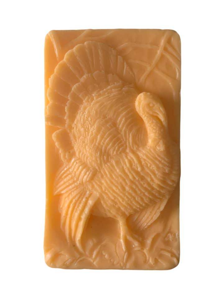 3D Turkey Bar of Soap: Thanksgiving themed for wholesale by Plunk Soap and Candle Company