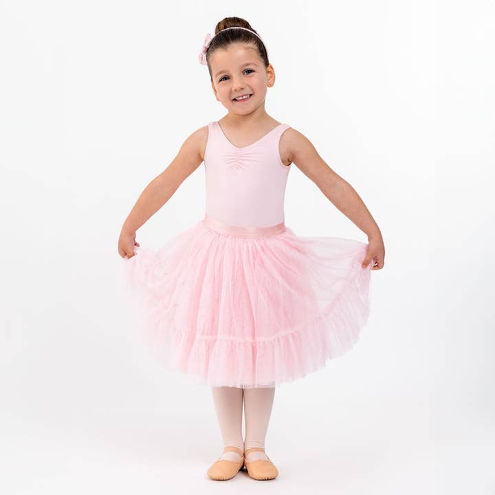Zinnia: Glitter Sequin Tulle Tutu with Tiered Hem for wholesale by Flo Dancewear