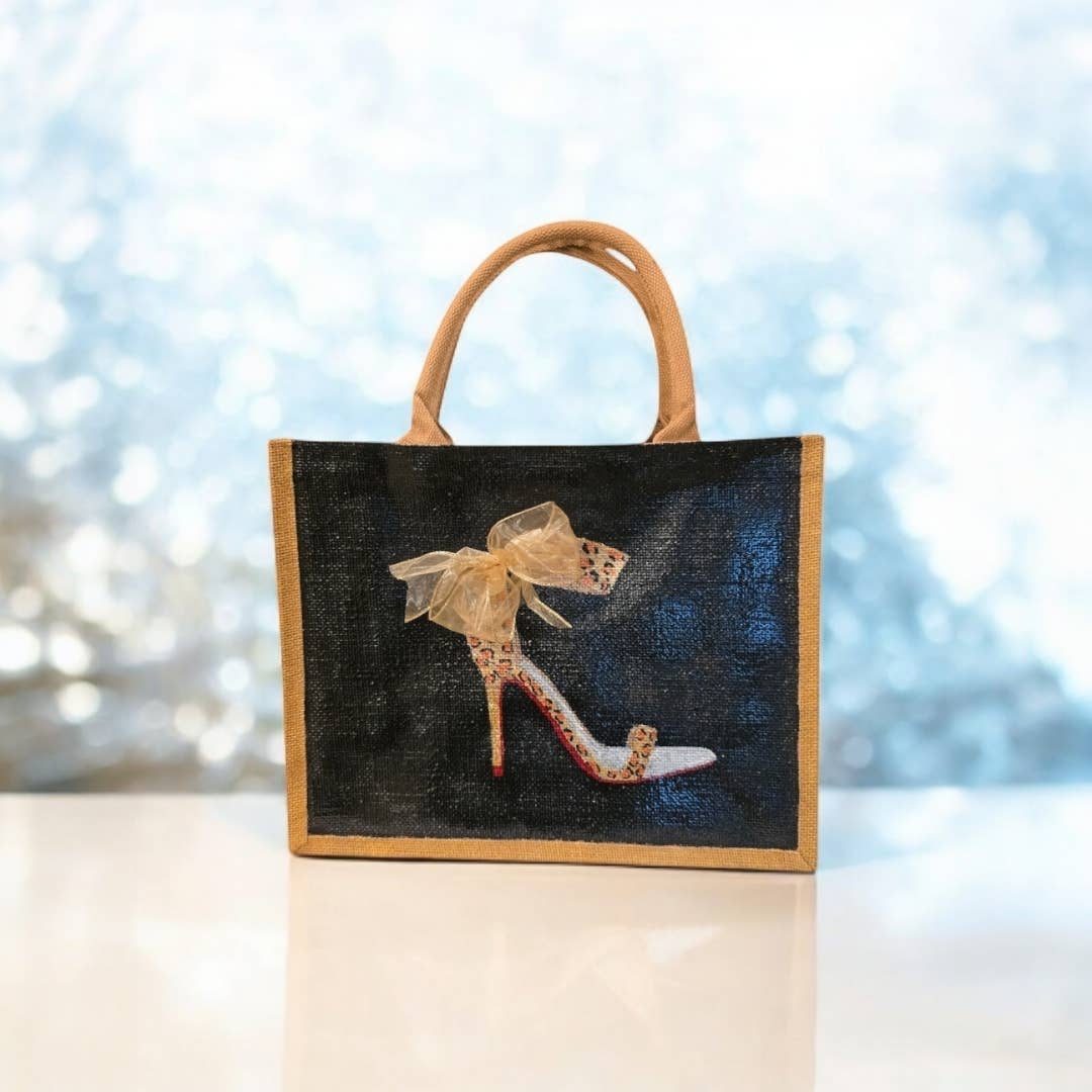 Dana's Uncommon Glass - Wholesale Tote Bag - Women's - Hand-Painted Animal Print Stiletto Tote Bag6