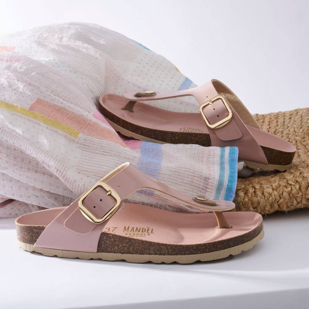 Mandél - Wholesale Flip Flops - Women's - Pink thong sandal - Art.MD21555