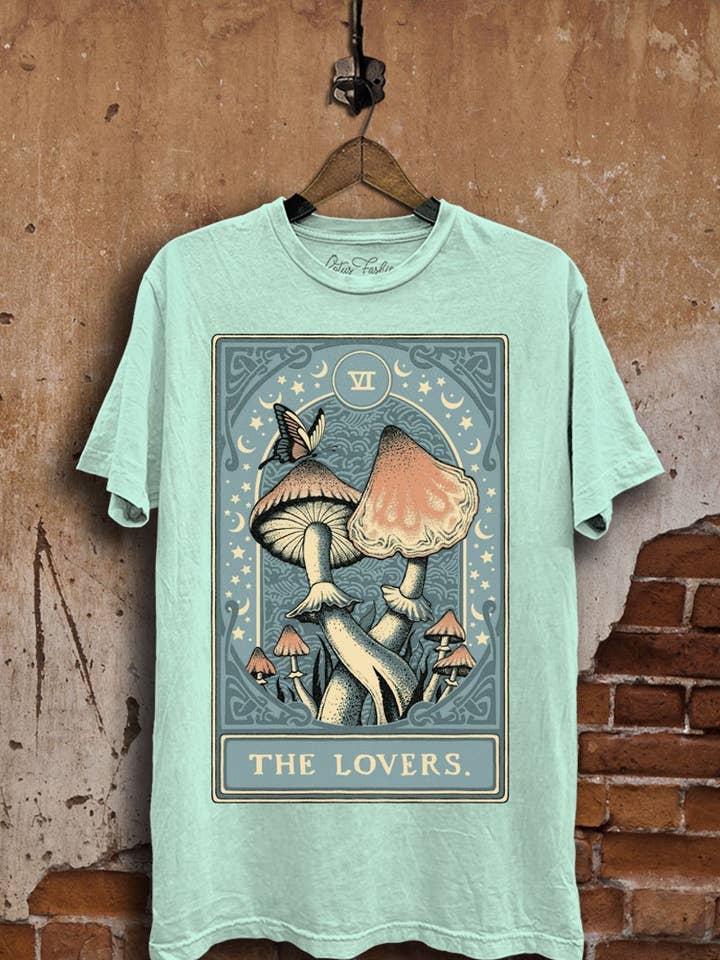 The Lovers Mushroom Graphic Top for wholesale by Lotus Fashion Collection