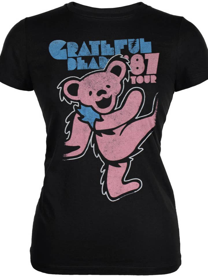 Official Store - Wholesale Screen Printed T-Shirt - Women's - Grateful Dead - 87 Tour Women's Juniors T Shirt