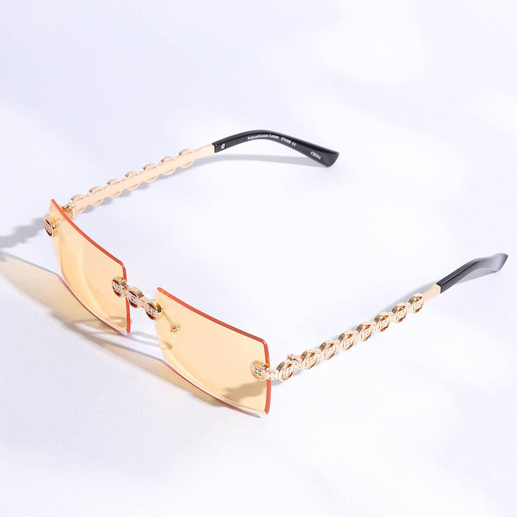 12 ASSORTEREDE FARVER Square Allure Genesis dekorative benede solbriller for engroshandel på Faire10