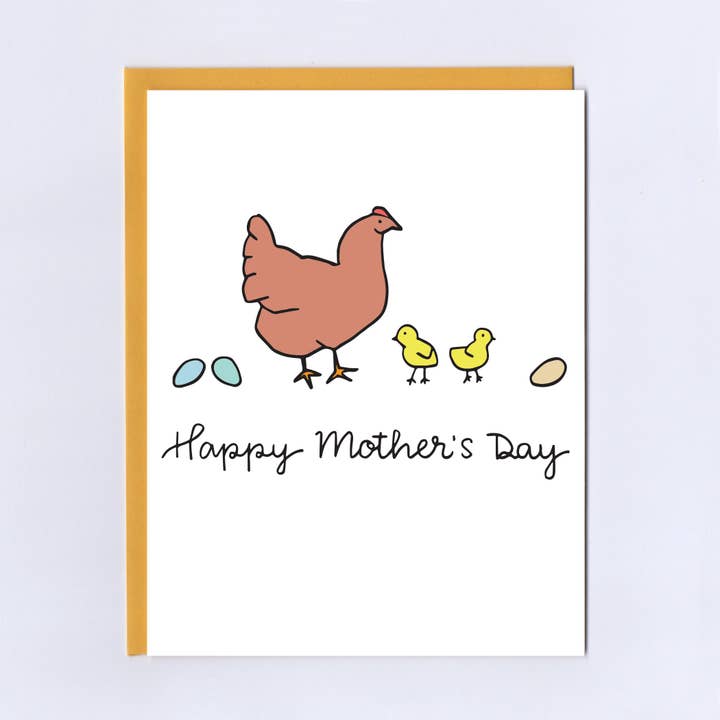 Grußkarte zum Muttertag der Hühner für den Großhandel von The Treasurie
