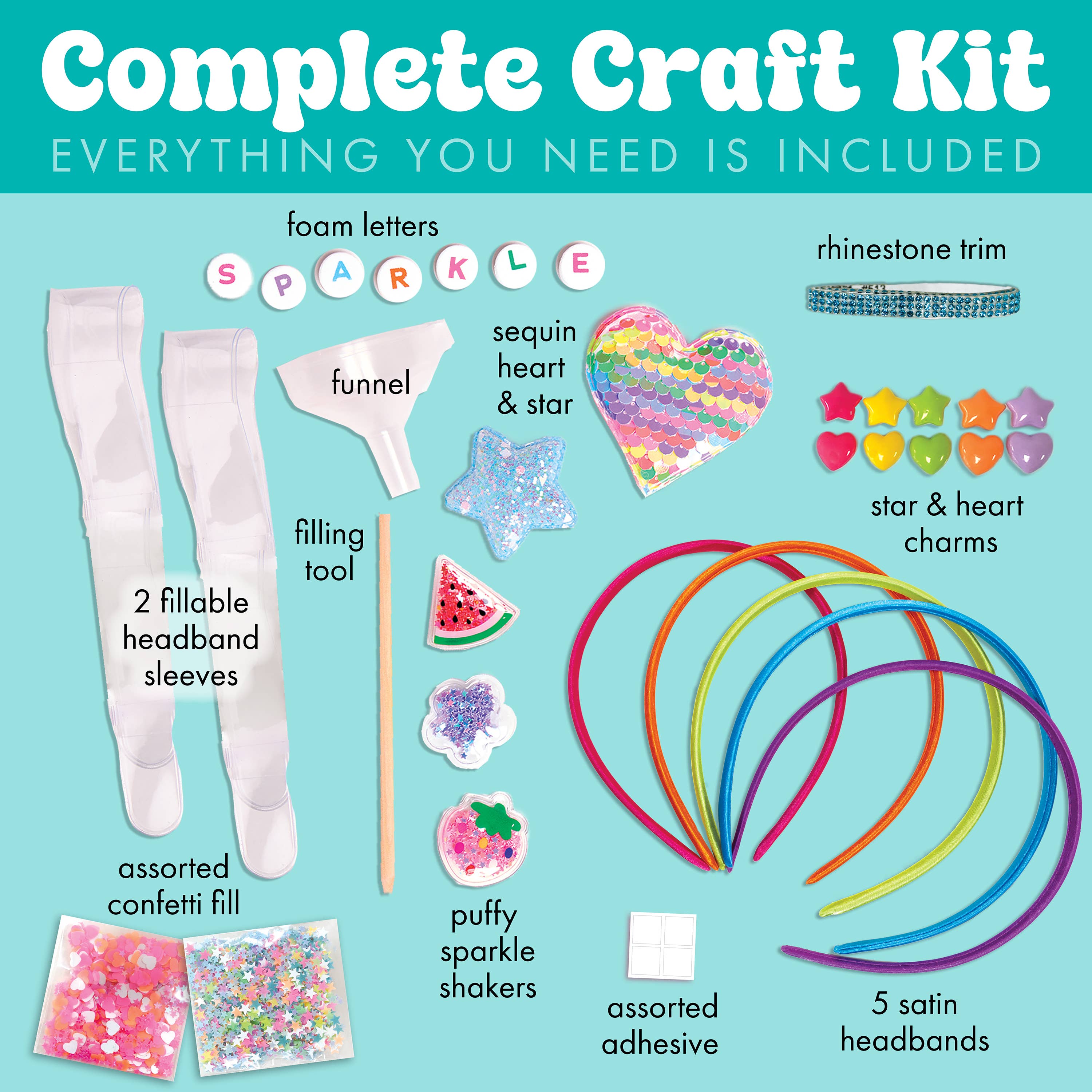 Faber-Castell / Creativity for Kids - Wholesale DIY Craft Kit - Kids - Chic Boutique Headbands Craft Kit for Kids7