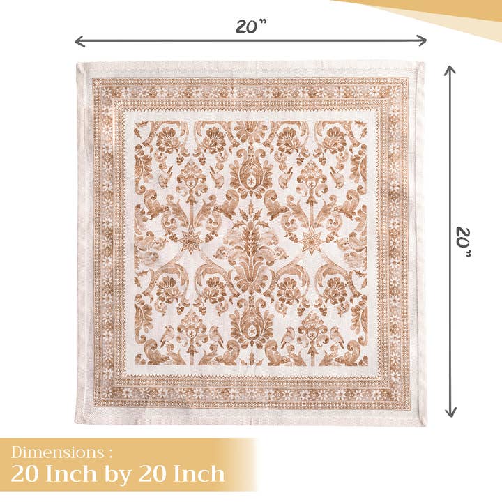 Maison d'Hermine - Design in Every Thread - Wholesale Dinner & Cloth Napkin - Napkins 100% Cotton 20" x 20" - Fall - Set of 4 - Allure3