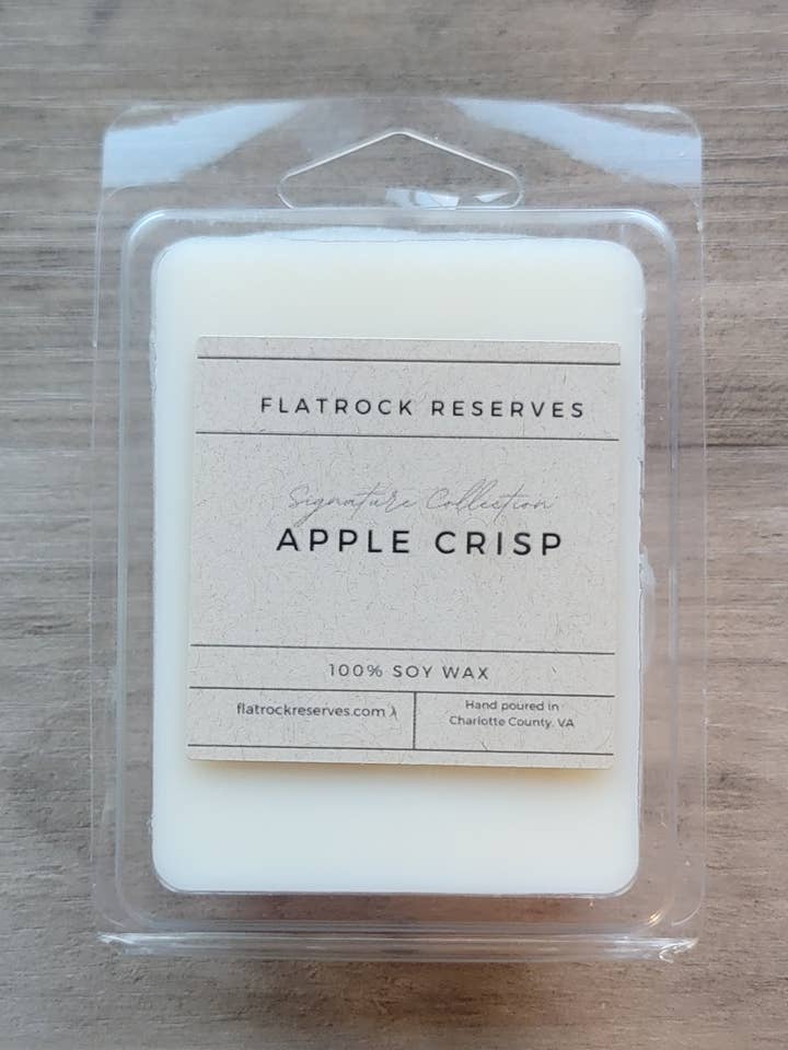 Apple Crisp 2.5 oz. Wax Melt for wholesale by Flatrock Reserves