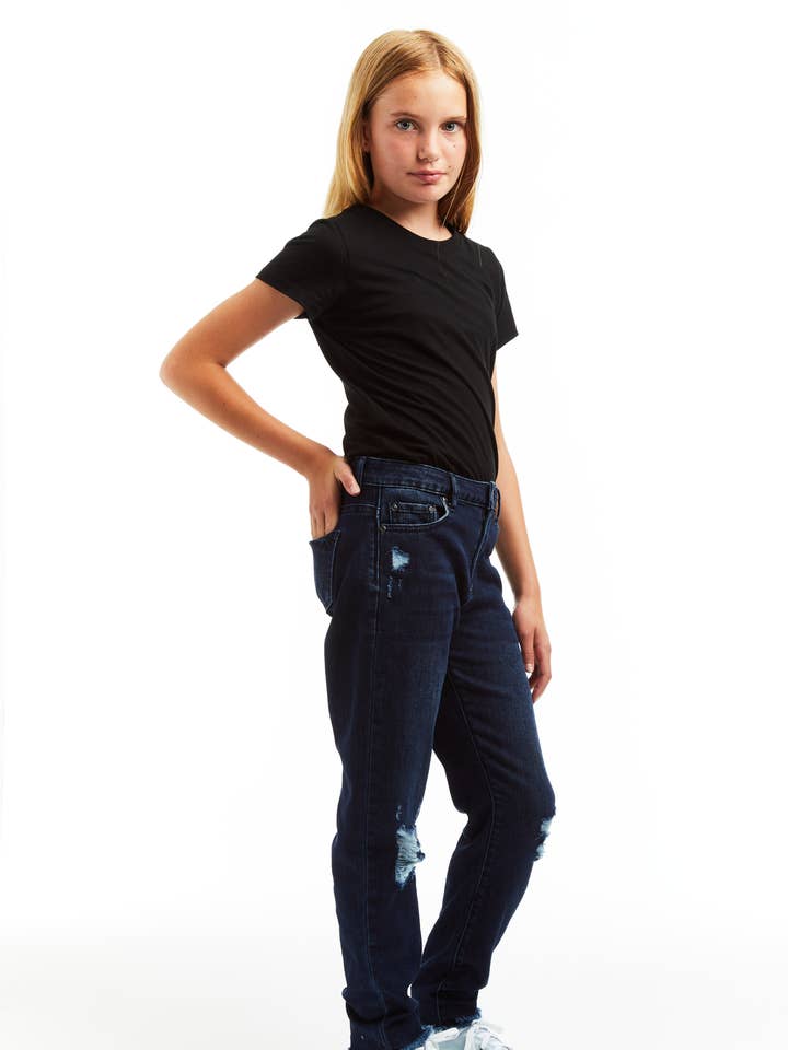 WEEKENDBROEK MET VERNIELDE MEISJES/2C036-D-D7RE voor wholesale door Tractr Jeans