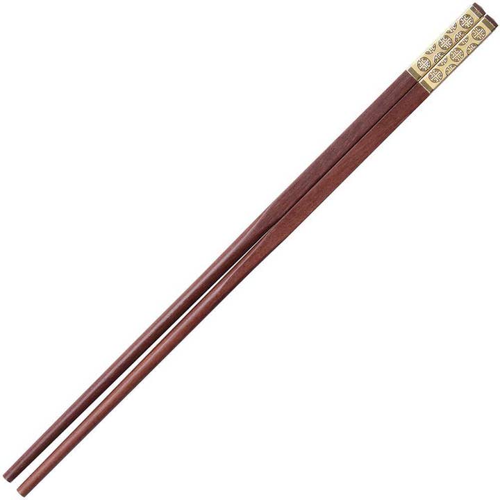 Luxury Chinese Chopsticks Gold Double Happiness Sandalwood for wholesale by Wholesale Chopsticks