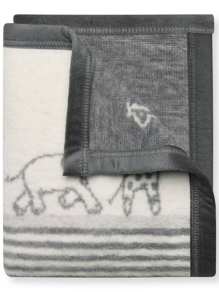 ChappyWrap - Wholesale Bedding Blanket - Kids & Baby - Jungle Walk Grey Mini Blanket