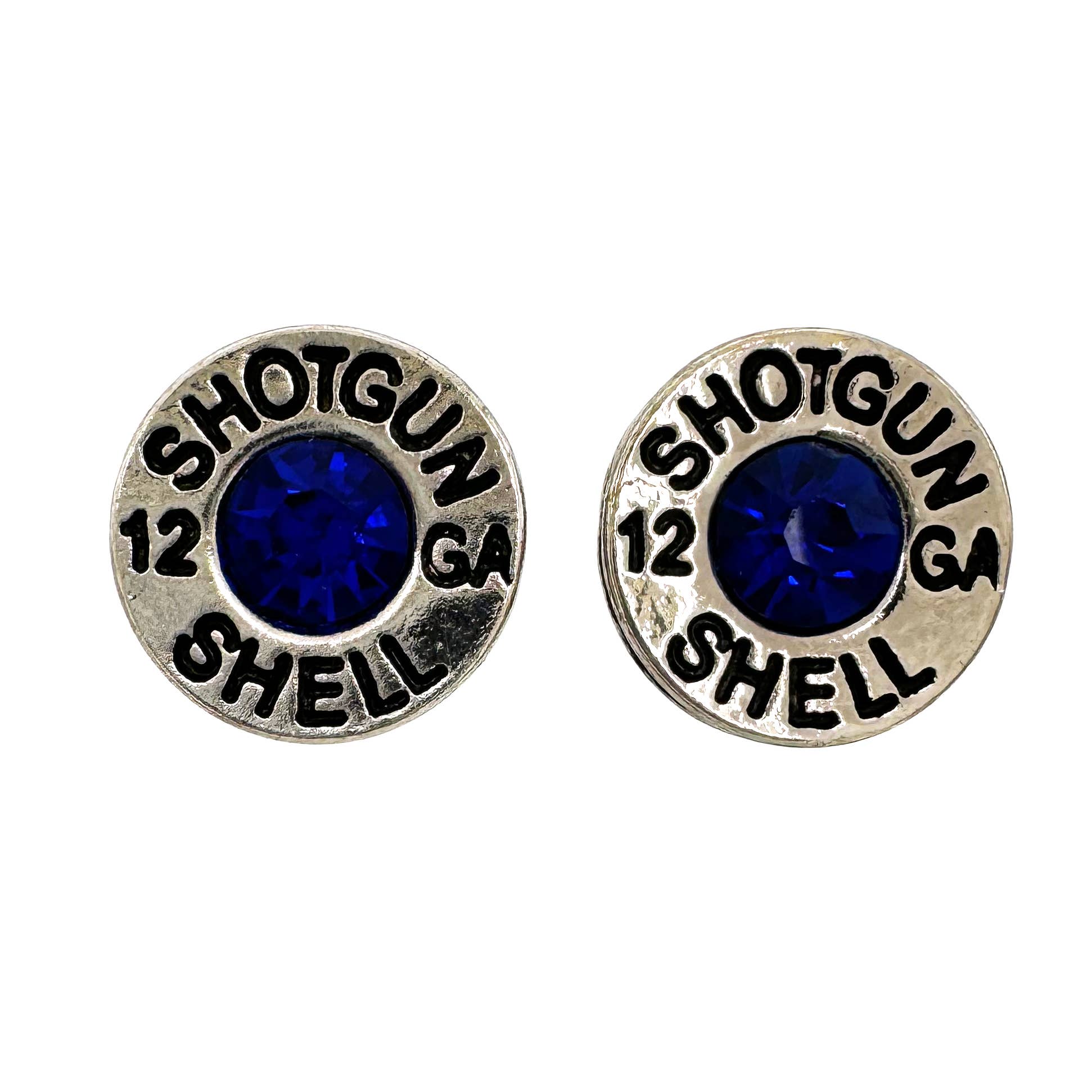 Lunar Deer - Wholesale Stud/Post Earrings - Bullet Shell Rhinestone Western Earring9