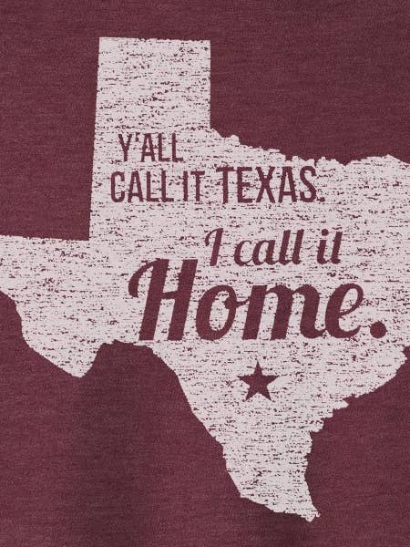I Call It Home Texas for wholesale by Mason Jar Label