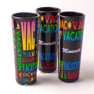 Bicchiere da sparatutto in Minnesota Vacation, 3 ct per la vendita all'ingrosso da parte di Mid America