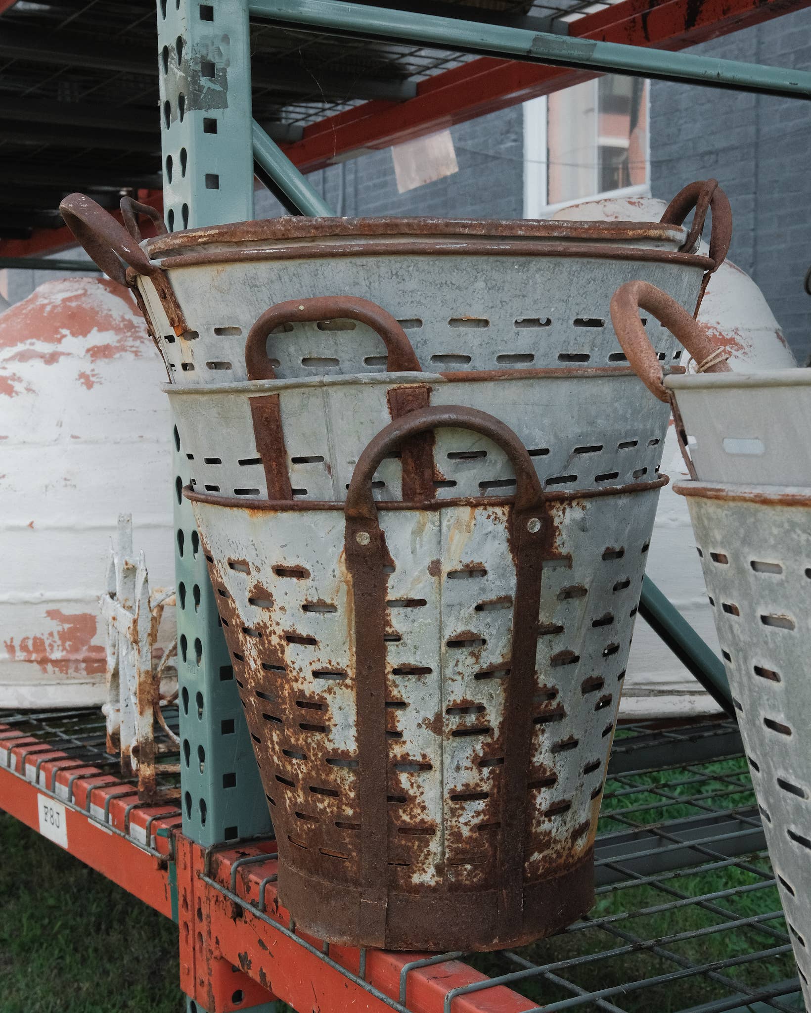Golden Oldies Antiques - Wholesale Bucket/Pail - Rustic Metal Olive Buckets2