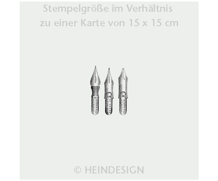 Heindesign – wholesale Rubber/decorative stamp – Stamp: nibs1