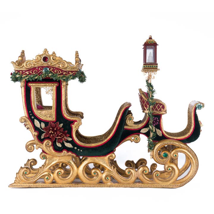 Katherine's Collection - Wholesale Christmas Decoration - Winter Balsam and Berry Sleigh2