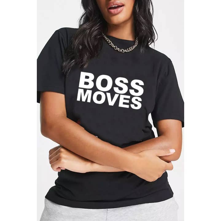 T-SHIRT GRAPHIQUE BOSS MOVES POUR FEMMES pour la vente par nobarand