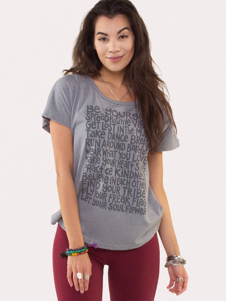 Soul Flower Manifesto Slouch Top for wholesale by Soul Flower