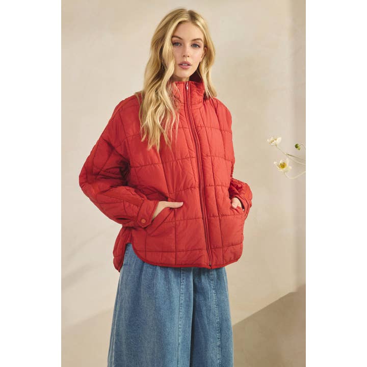 Veveret – wholesale Jacket – Women's – Zip Up Packable Puffer Jacket3