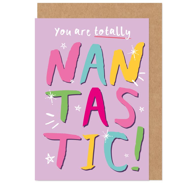 Nantastic! Nan Mother's Day Birthday Card for wholesale by Bow & Bell