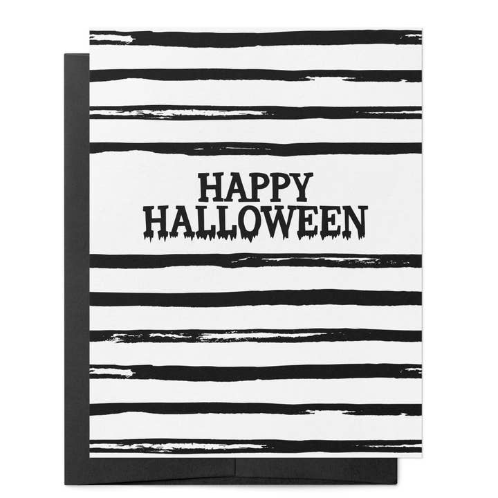 Joyeux Halloween | Carte d'automne d'Halloween sorcière effrayante et sinistre pour la vente par That Queer Card Co