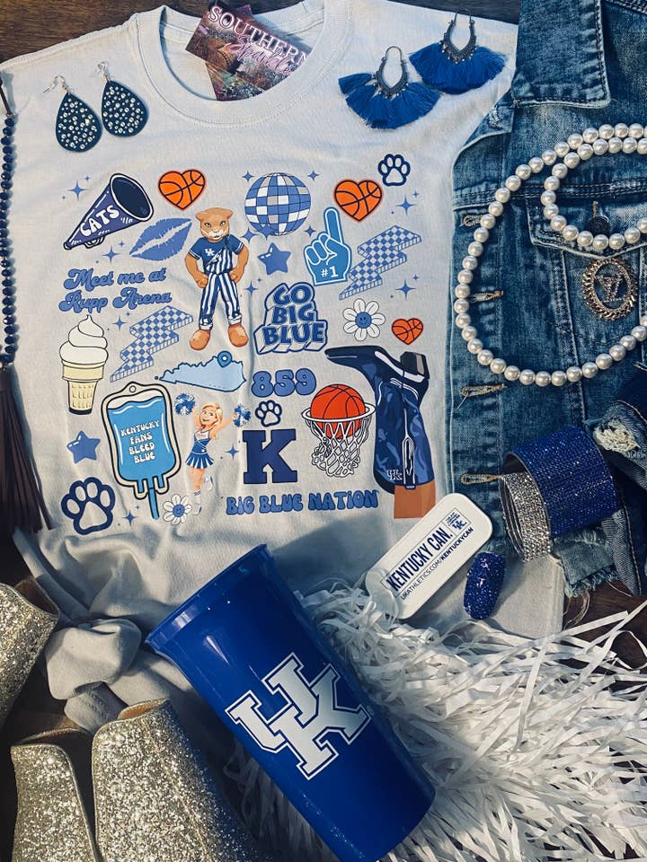 Big Blue Nation - University Of Kentucky TShirt for wholesale by Southern Fashion
