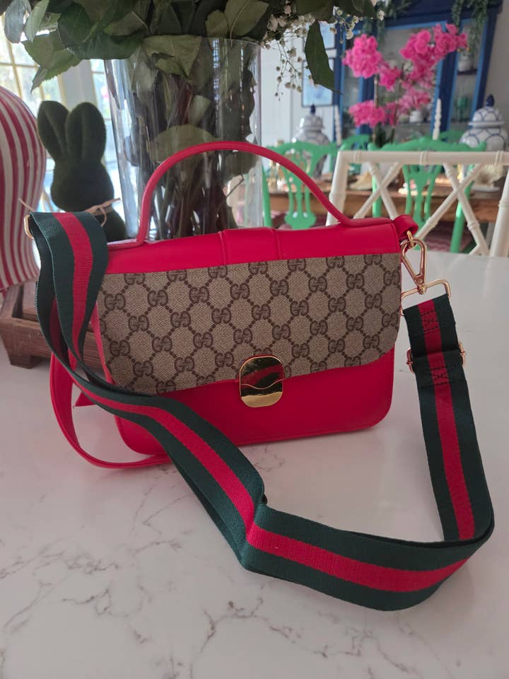 NEWEST Fire engine red GG CROSSBODY for wholesale by Contagious Couture