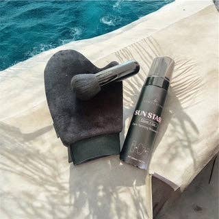 Beauty Stash - Wholesale Self-Tanner - Sun Stash Glow + Go Complete Tanning Kit – Sunless Self-Tanning Foam with Mitt & Brush, 6.3oz9