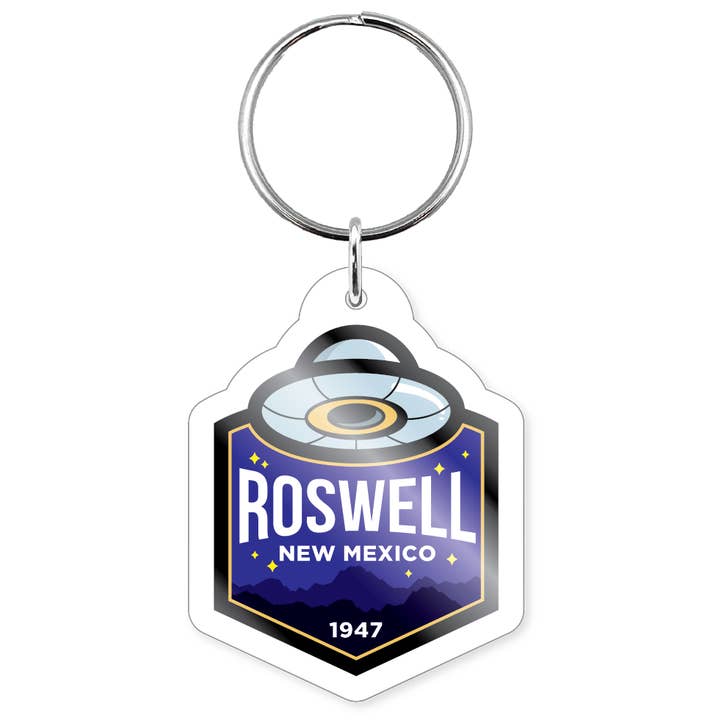 Morris Magnets – wholesale Keychain – Unisex – Keychain - Roswell New Mexico UFO Badge3